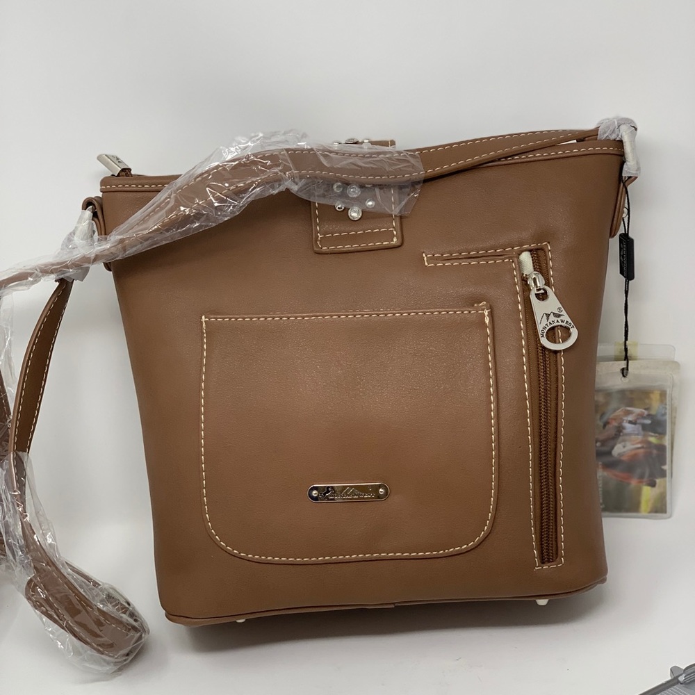 Montana west conceal handgun crossbody bag brown - Picture 4 of 8